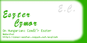 eszter czmor business card